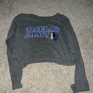 Dallas Mavs cropped Long sleeve